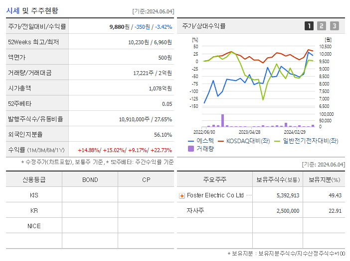 에스텍_기업개요