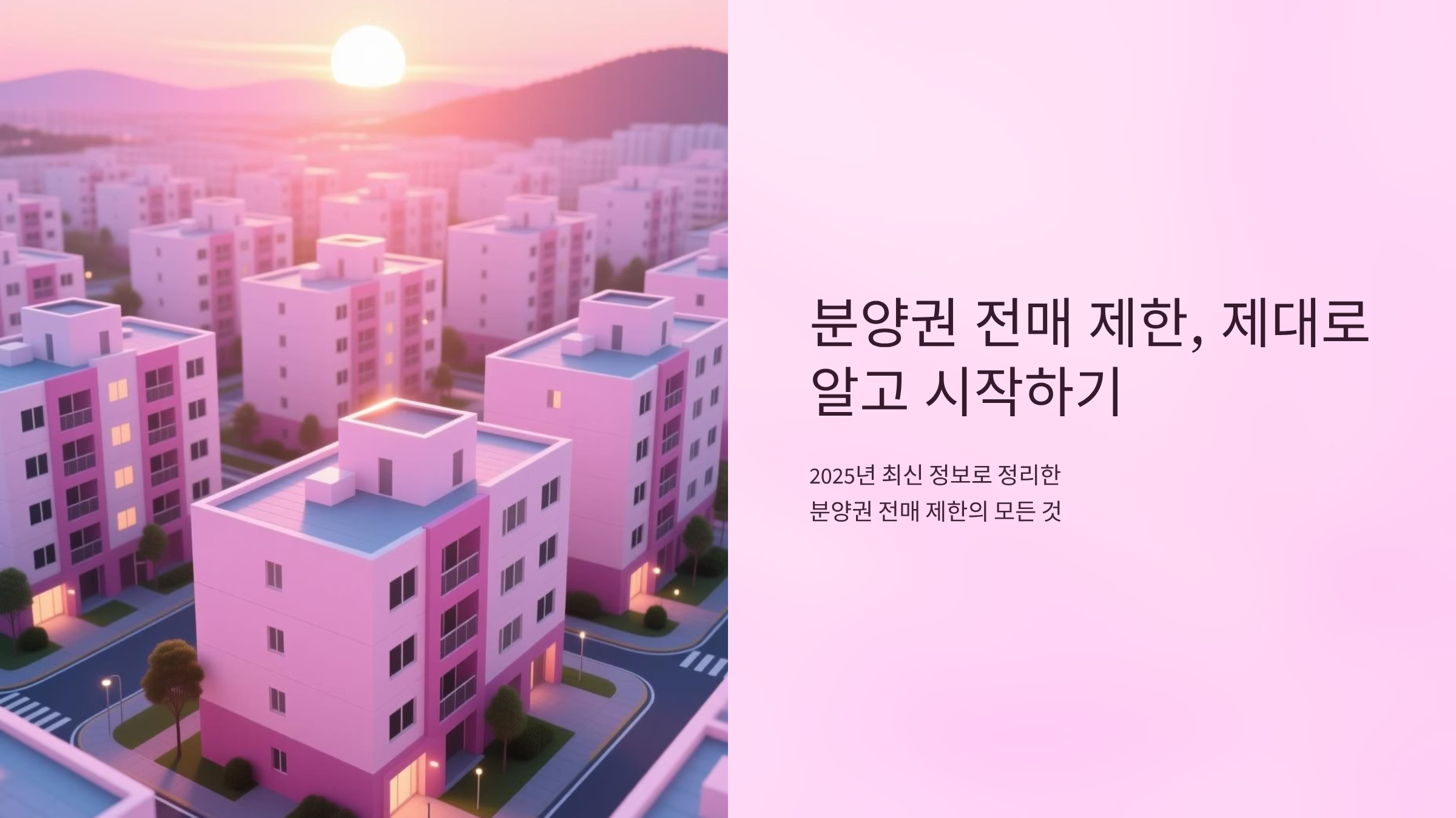 아파트 분양권 전매 언제 가능할까? 2025년 최신 기준 총정리 🏠