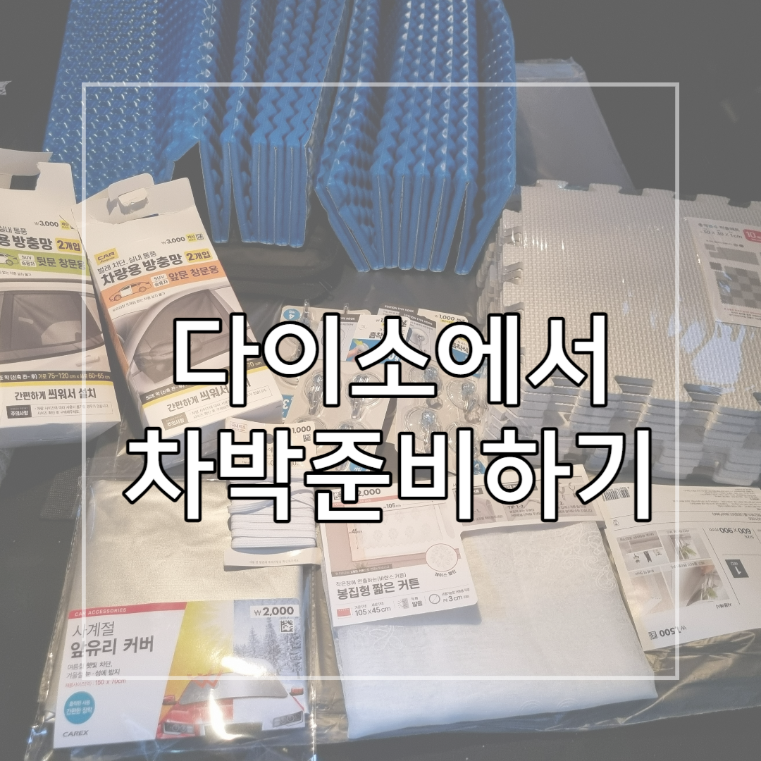 다이소_차박준비하기