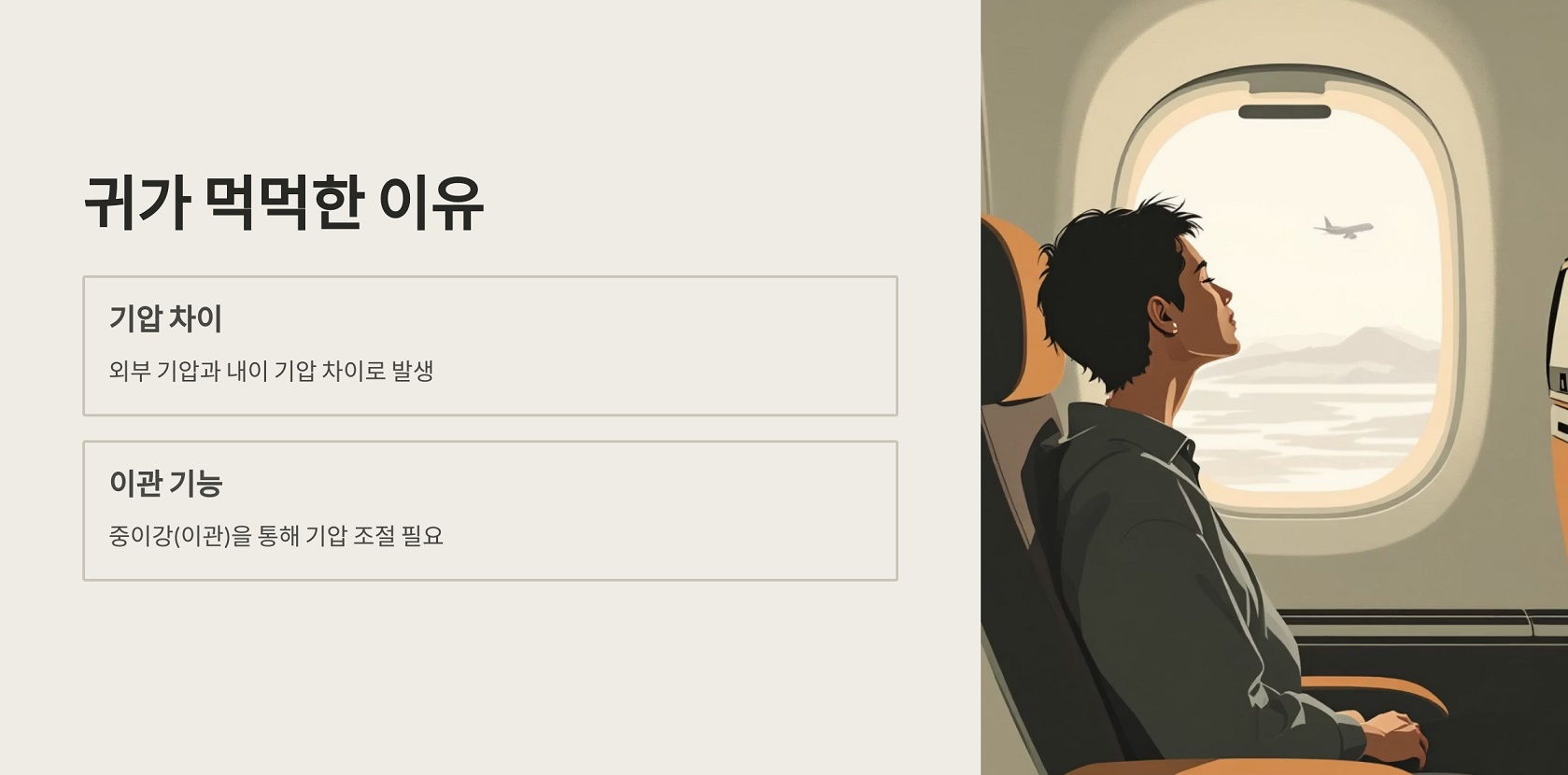 귀가 먹먹한 이유