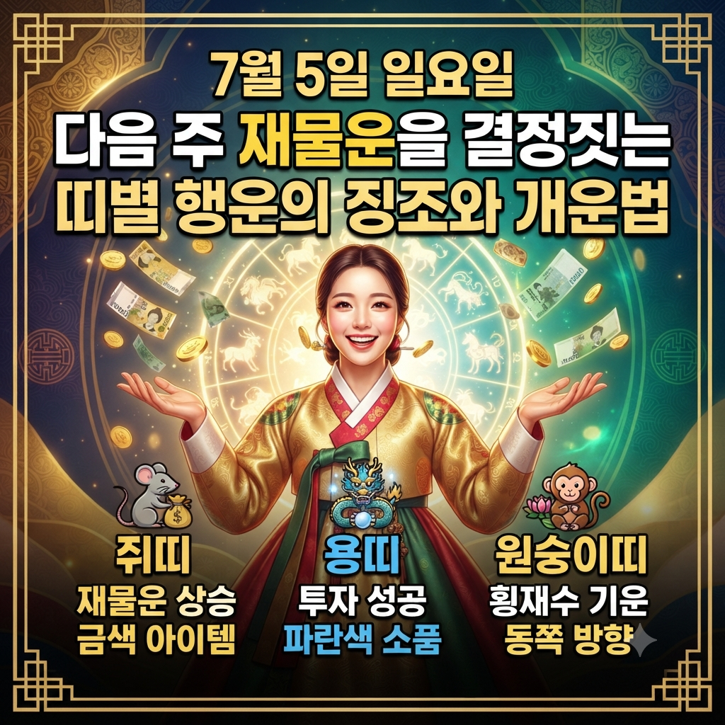 7월5일 오늘의 운세