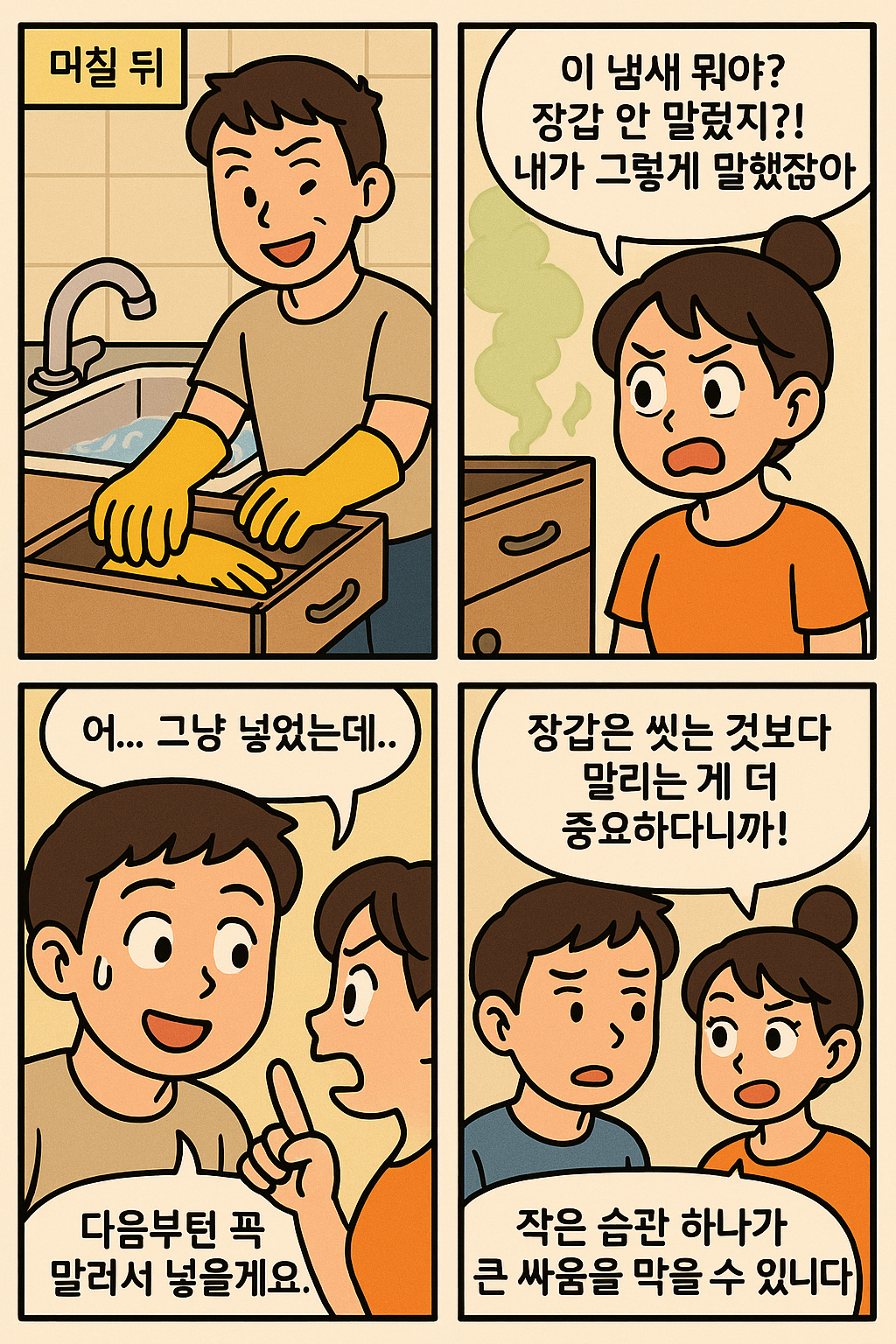 남편의 실수, 아내의 반응은?
