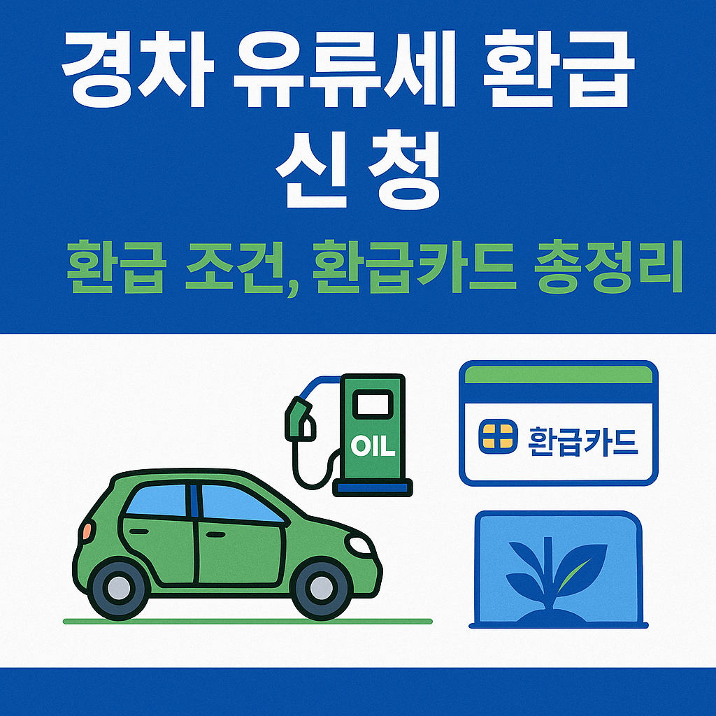 경차 유류세 환급 신청, 환급 조건, 환급카드 총정리