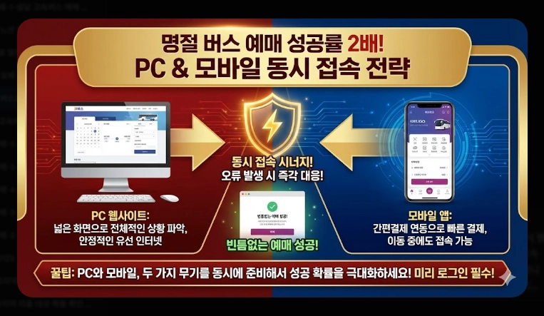 설날 버스표 예매(앱, 오픈 시간)(시간 단축 + 꿀팁)