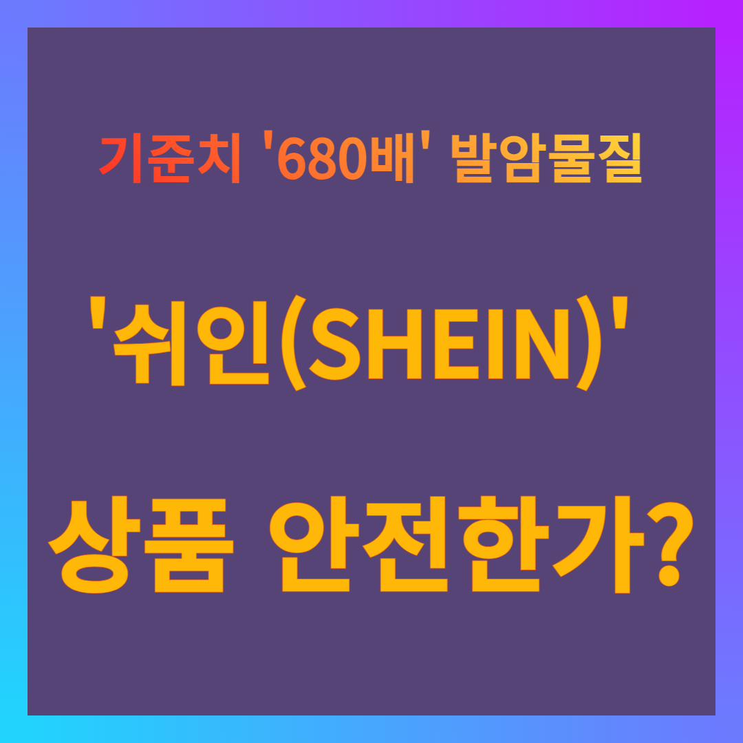 쉬인 제품 논란