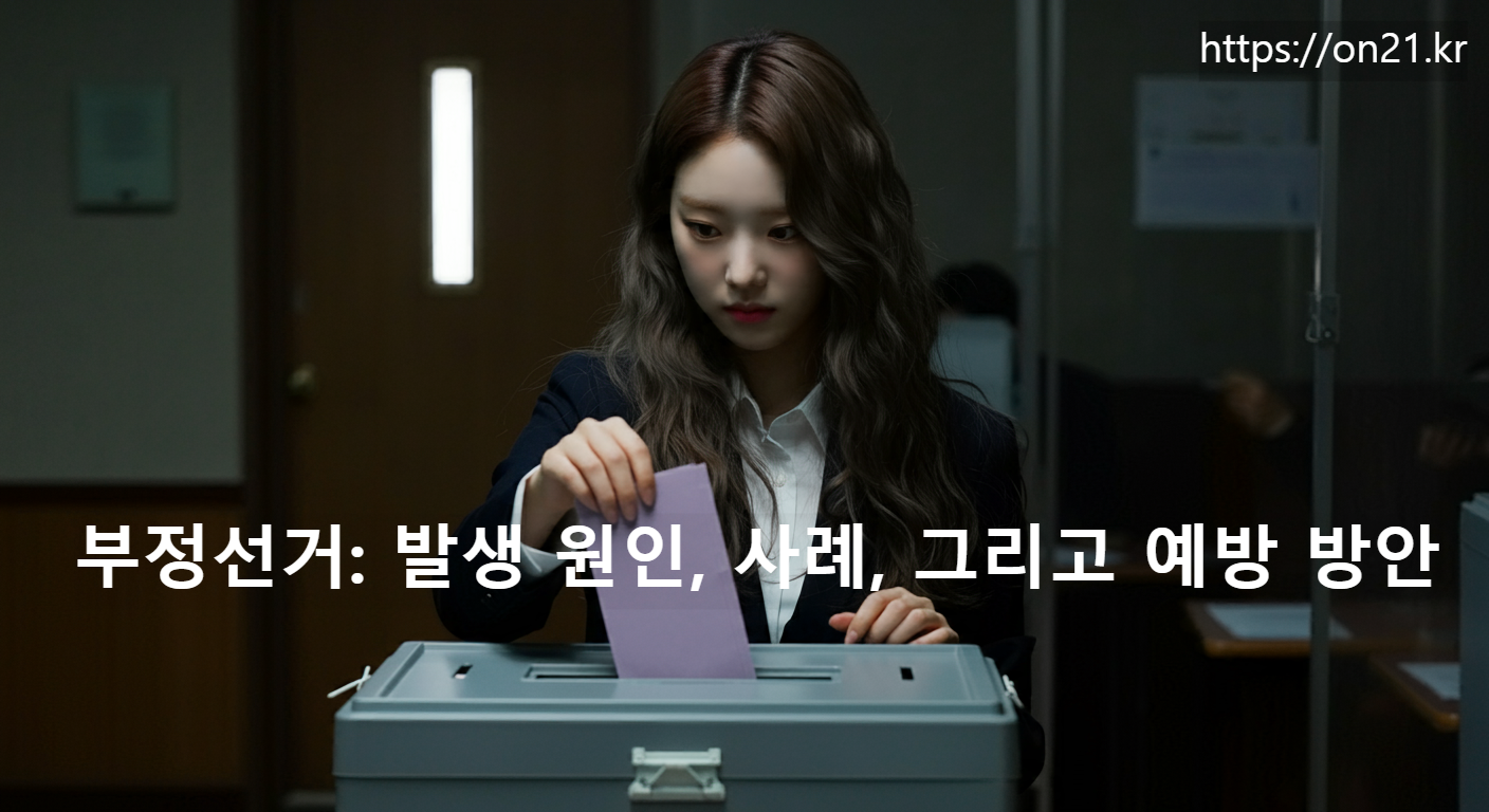 부정선거: 발생 원인, 사례, 그리고 예방 방안