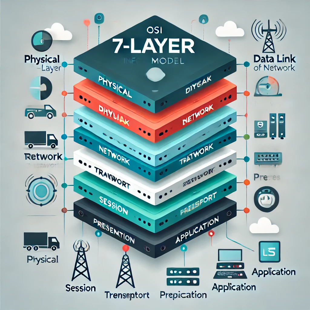 OSI 7 L:ayer 에 대한 이해를 돕기 위한 이미지