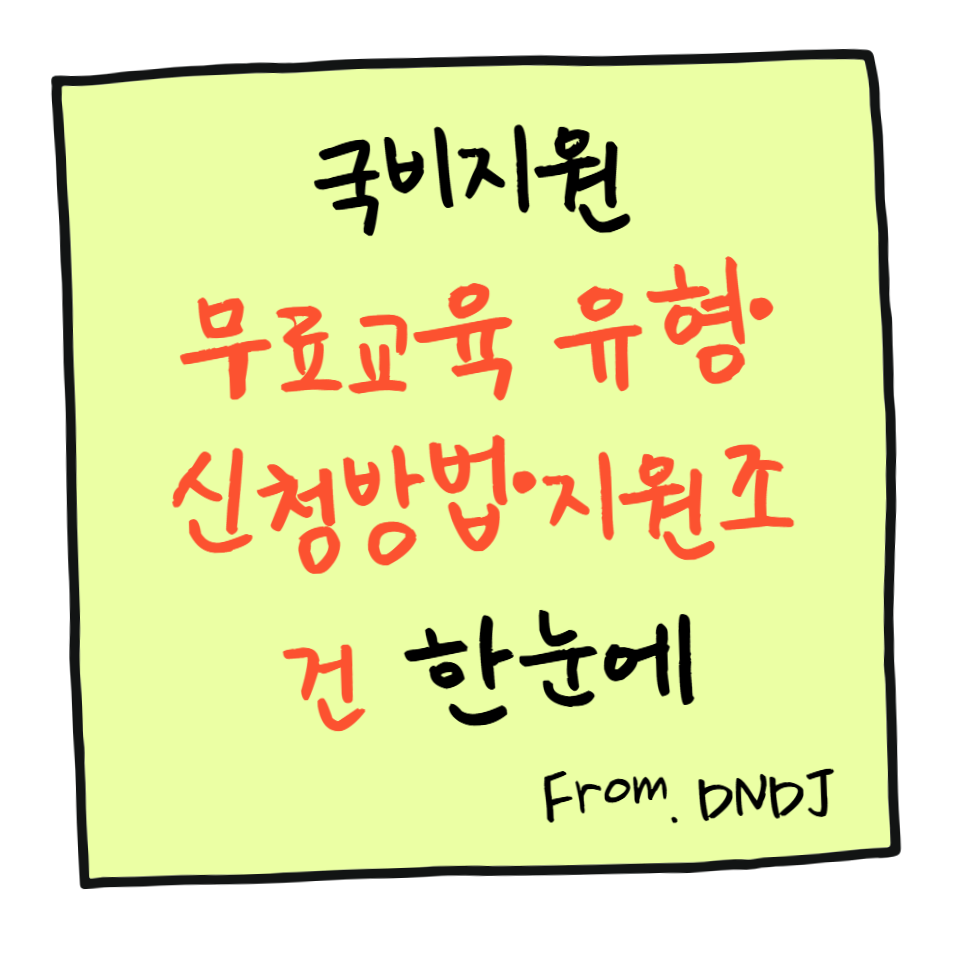 국비지원 무료교육 유형·신청방법·지원조건 한눈에