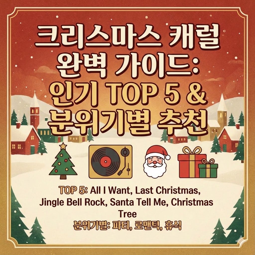 크리스마스 캐럴 완벽 가이드: 인기 TOP 5부터 분위기별 추천곡까지!