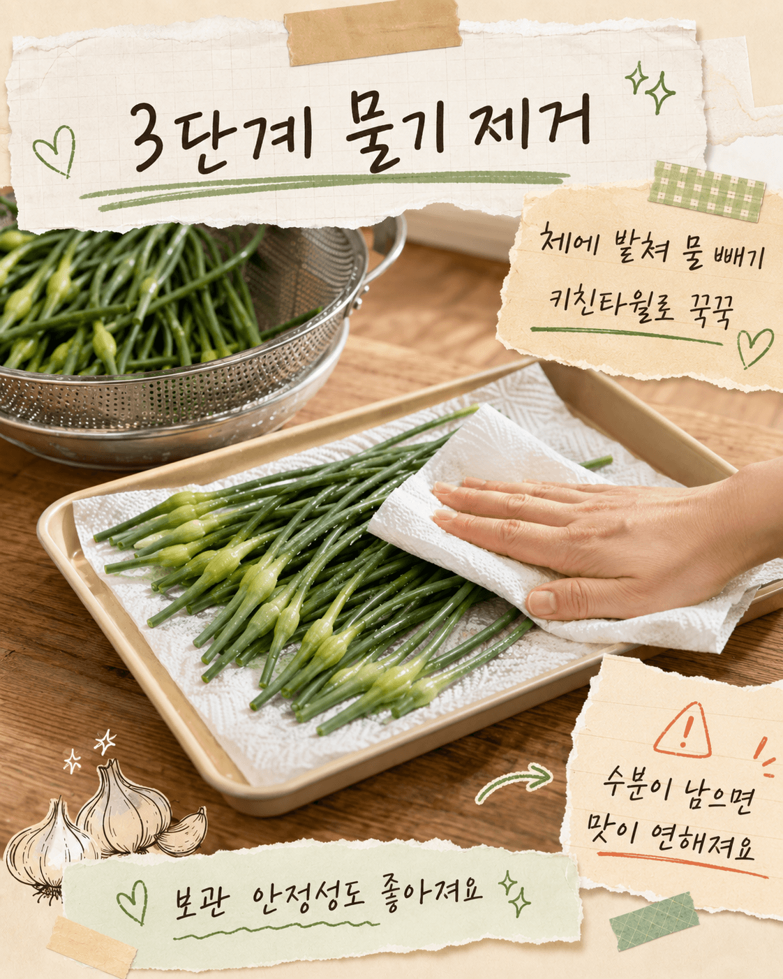 마늘쫑 장아찌 맛있게 담그는법(황금레시피)