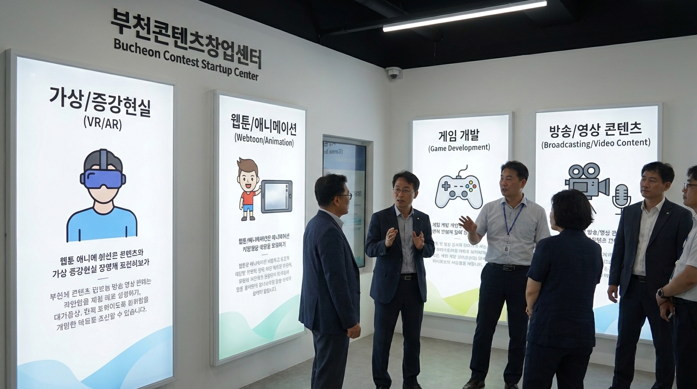 부천 콘텐츠 창업센터 입주가 가능한 콘텐츠 분야 카테고리 이미지