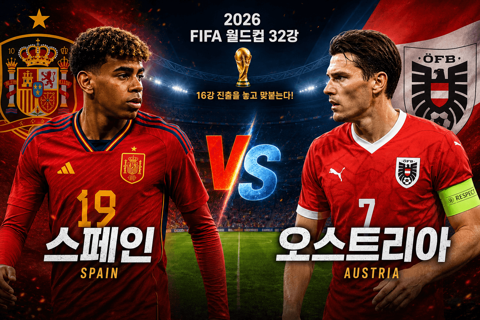 스페인 vs 오스트리아