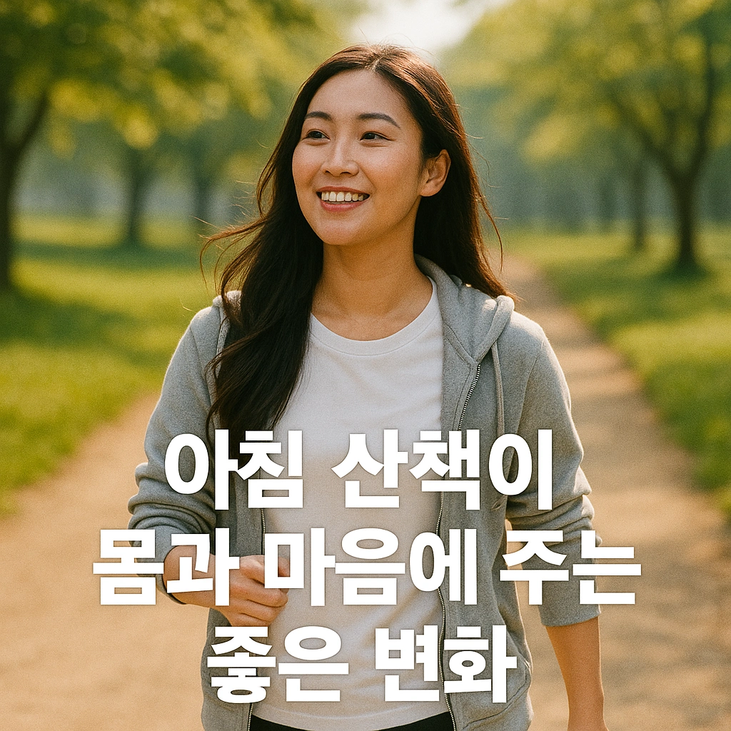 아침 산책이 몸과 마음에 주는 좋은 변화