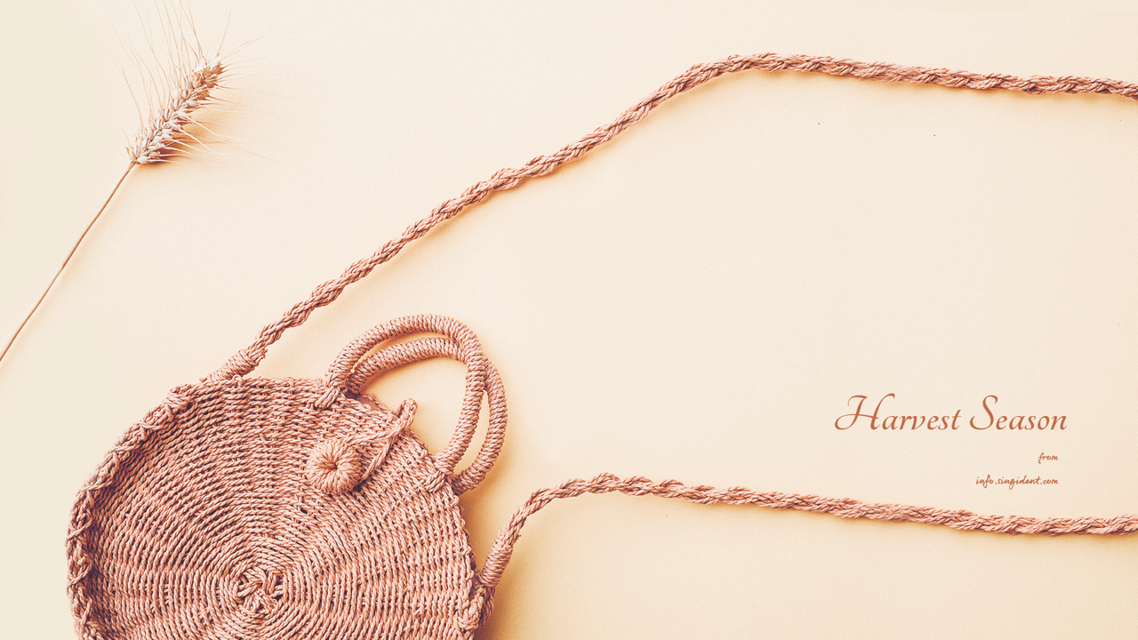 10 밀짚 가방 C - Harvest Season 가을배경화면