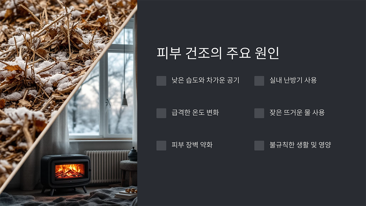 피부 건조의 주요 원인
