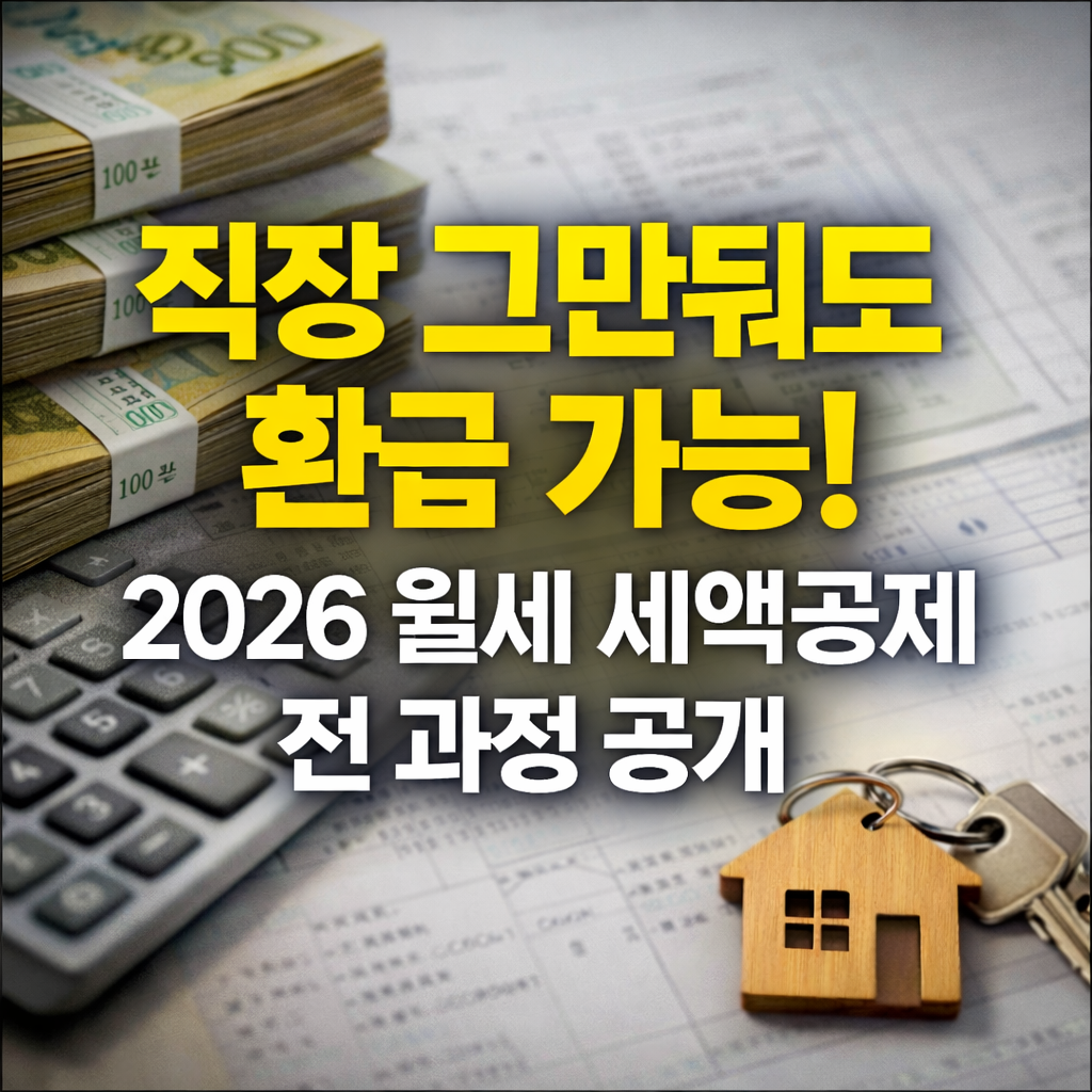직장 그만둬도 환급 가능! 2026 월세 세액공제 전 과정 공개
