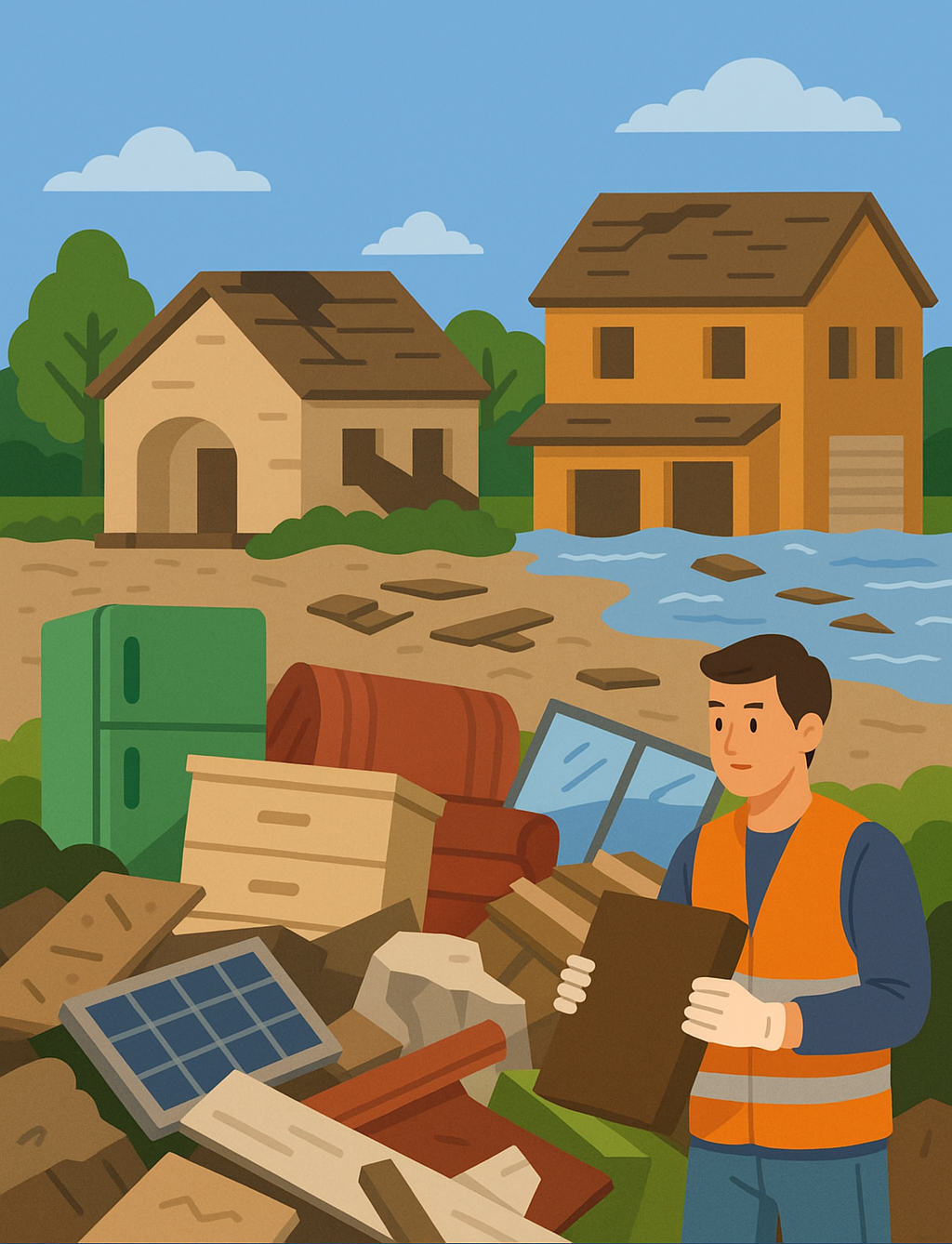 재난폐기물 수거 지원 제도 안내