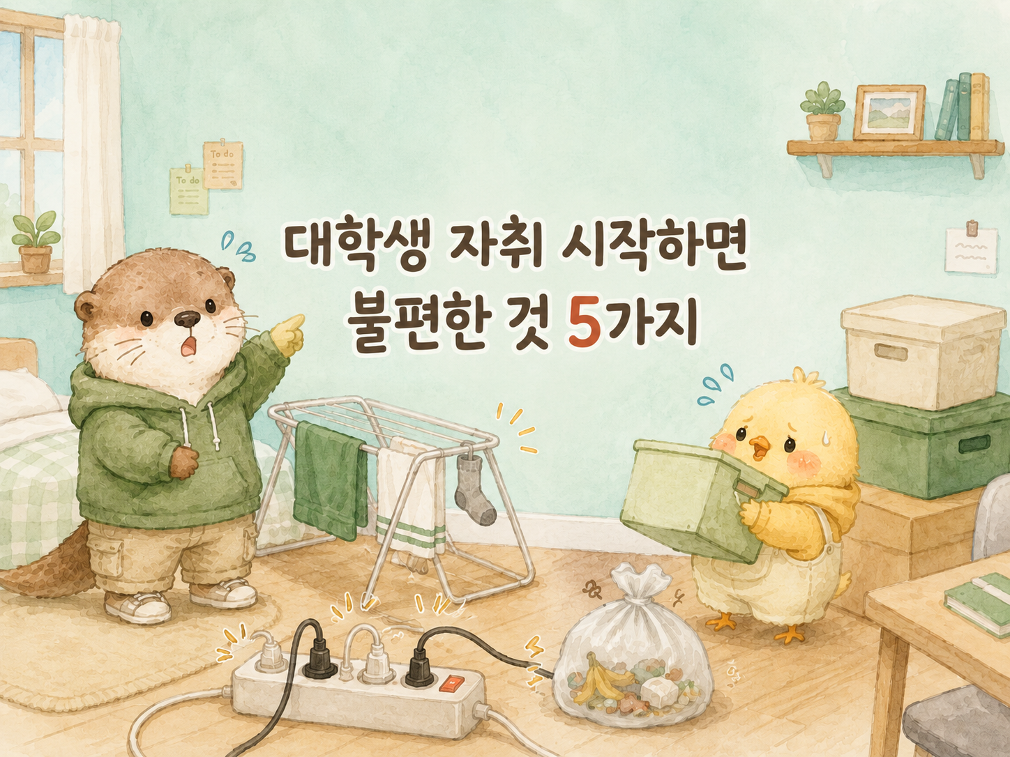 대학생 자취방에서 느끼는 불편함을 정리한 글