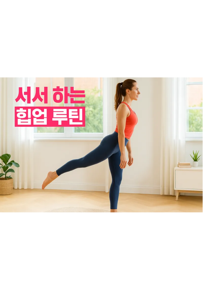 서서하는 힙업 운동 12분 루틴: