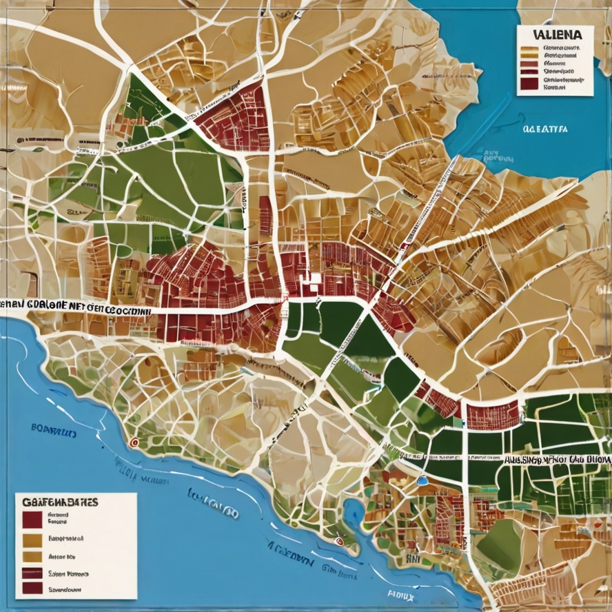 발린시아 근교 여행지도 이미지