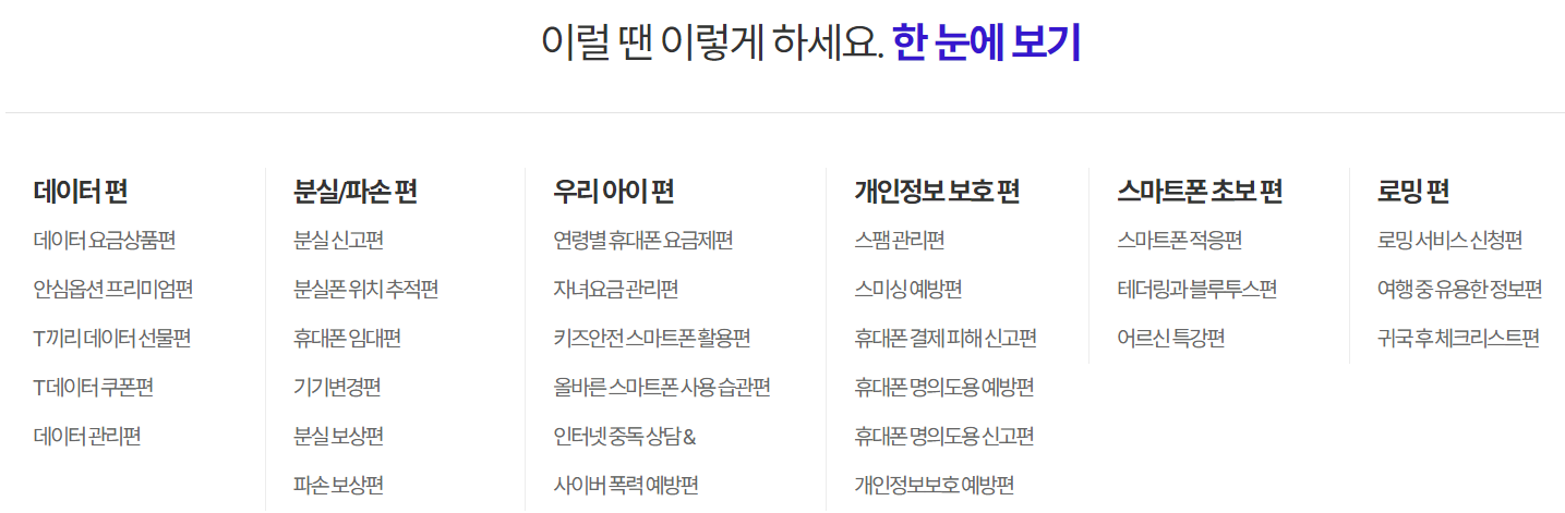 SKT (SK 텔레콤) 고객센터, 대리점, SK 브로드밴드 고객센터