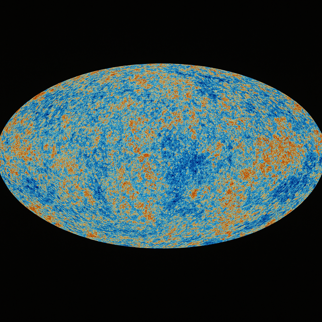 우주배경복사(CMB)-색상은 온도차이