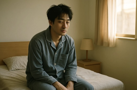 급히 일어나는 후회의 아침