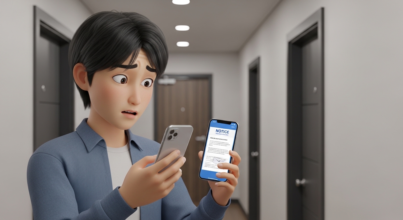 경찰서등기&amp;#44;우편물도착안내서