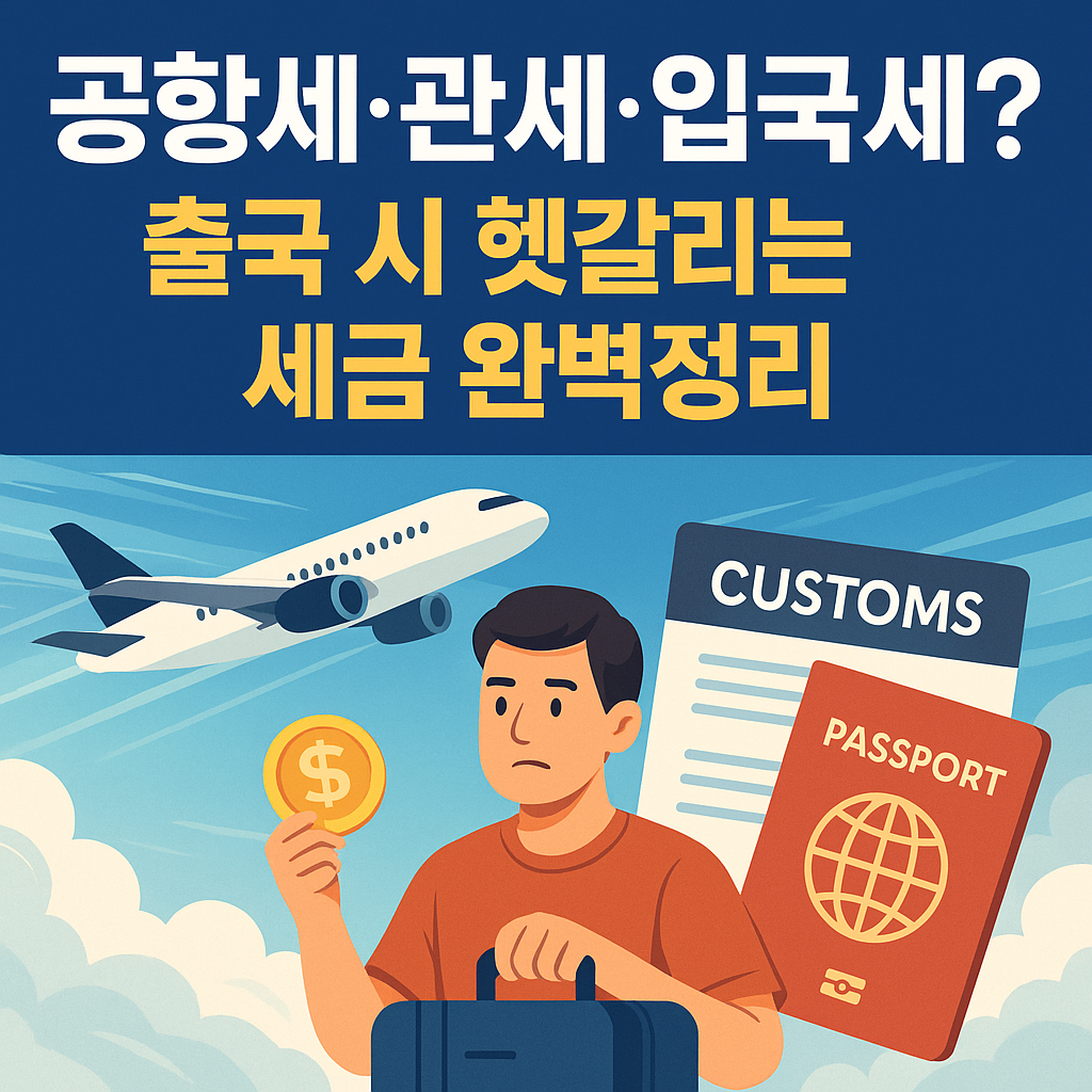 공항세·관세·입국세? 출국 시 헷갈리는 세금 완벽정리