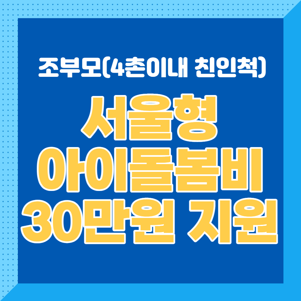 서울형아이돌봄비지원