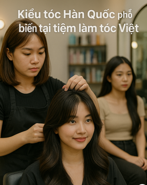 베트남 미용실에서 유행 중인 한국 헤어스타일