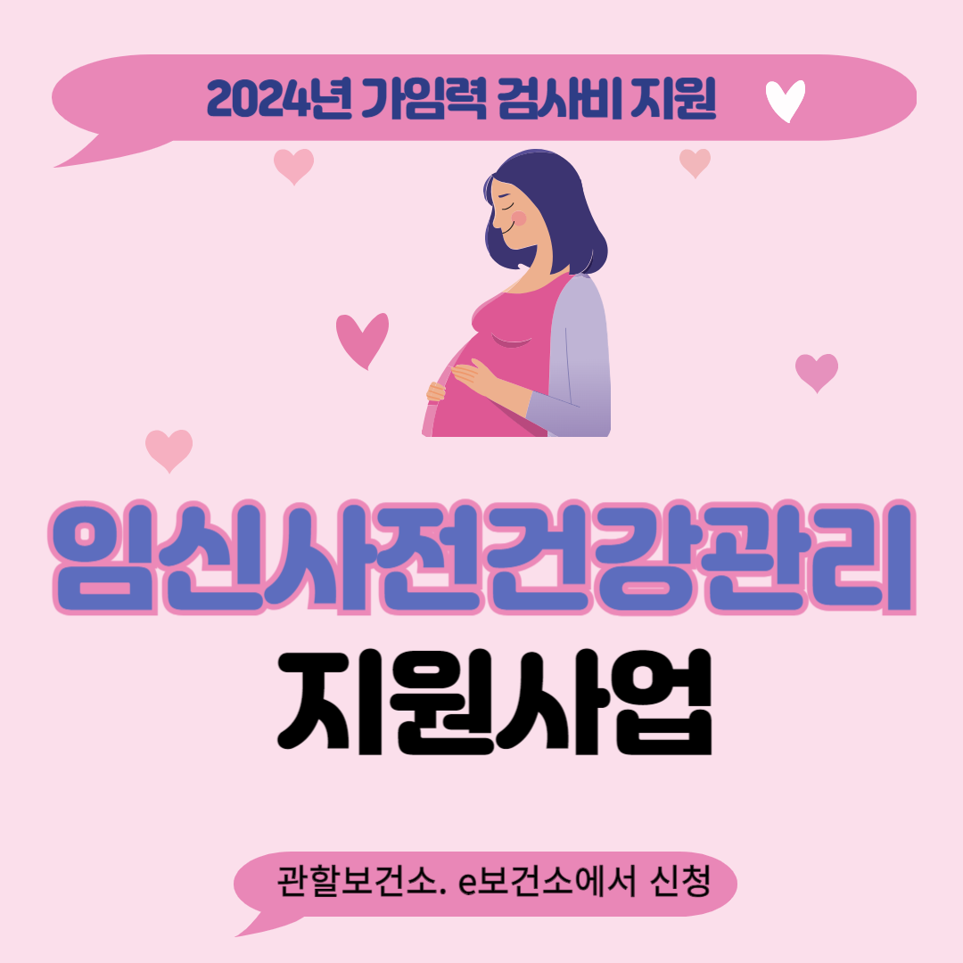 2024년임신사전건강관리지원