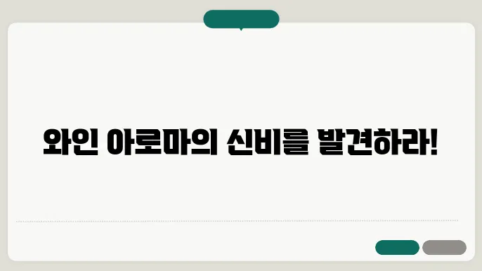 와인 아로마 키트