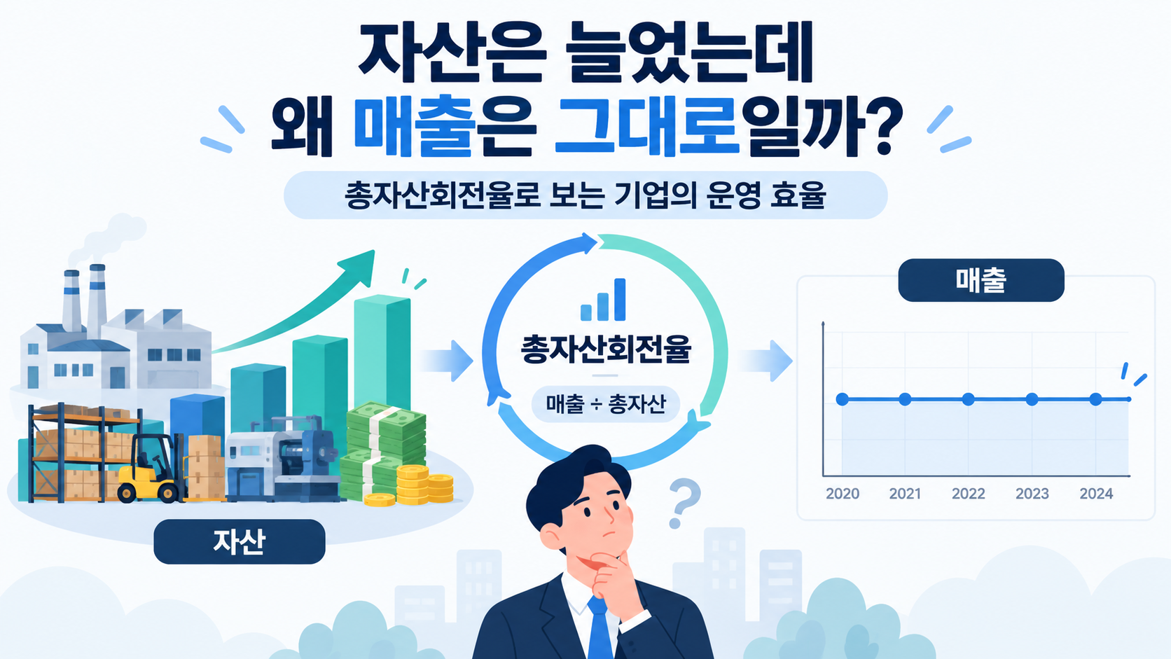 자산은 늘었는데 왜 매출은 그대로일까? 총자산회전율로 보는 기업의 운영 효율