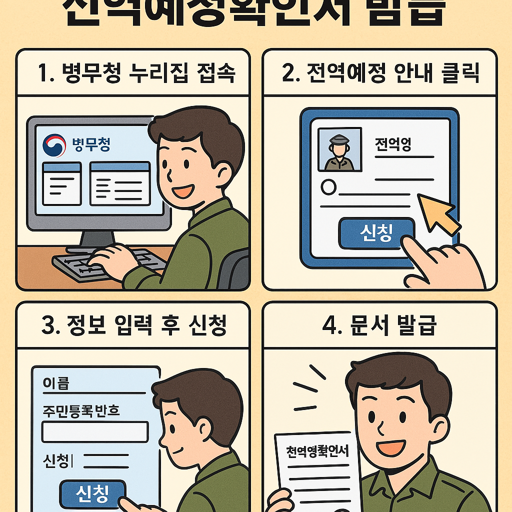 병무청 전역예정확인서 발급 방법
