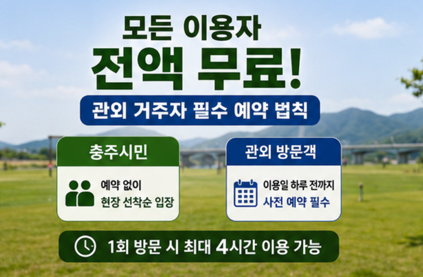 남한강뷰 6코스 54홀, 충주호파크골프장 요금·예약 완벽정리 (위치·코스)