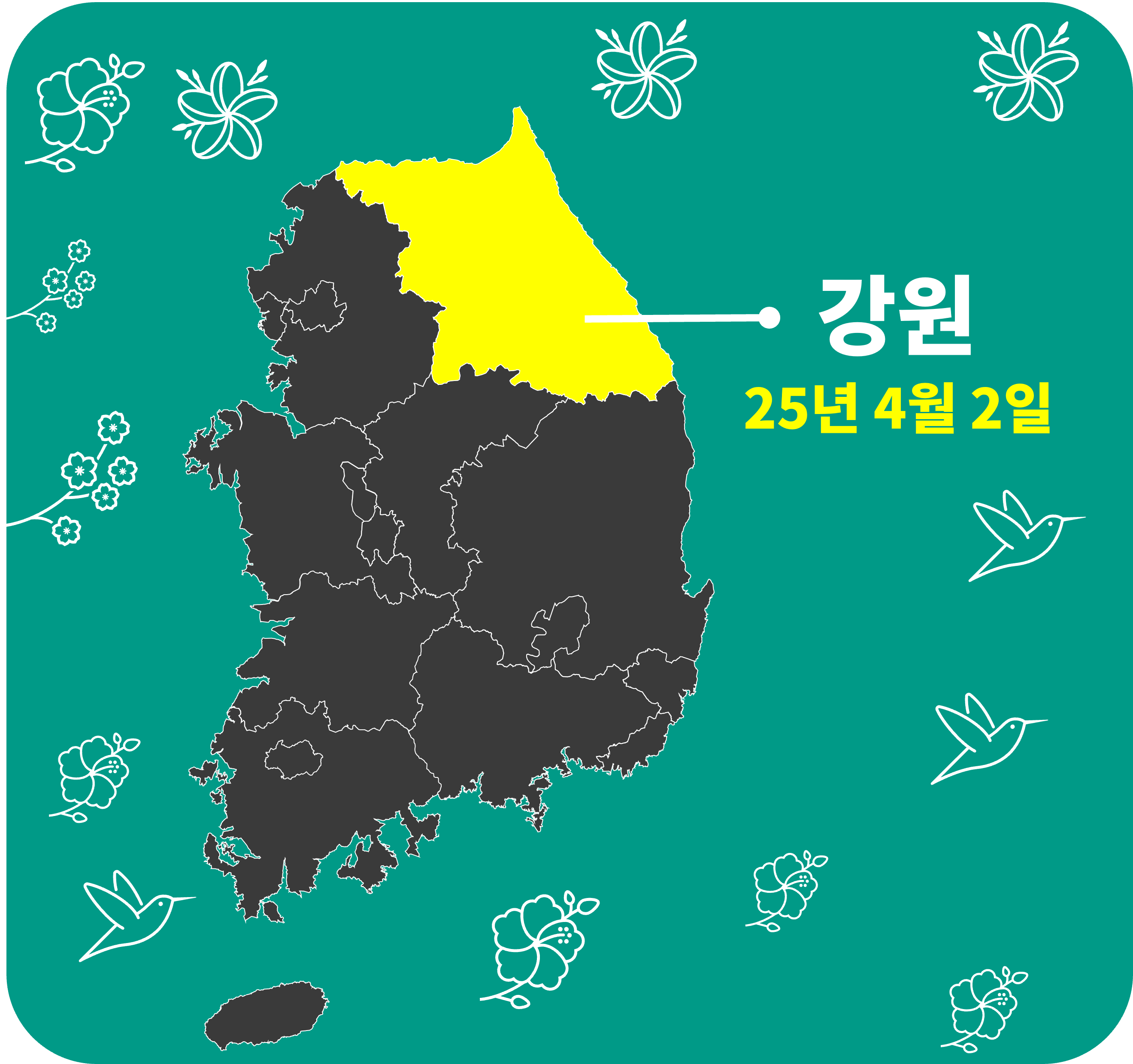 2025 벚꽃 개화시기 강원