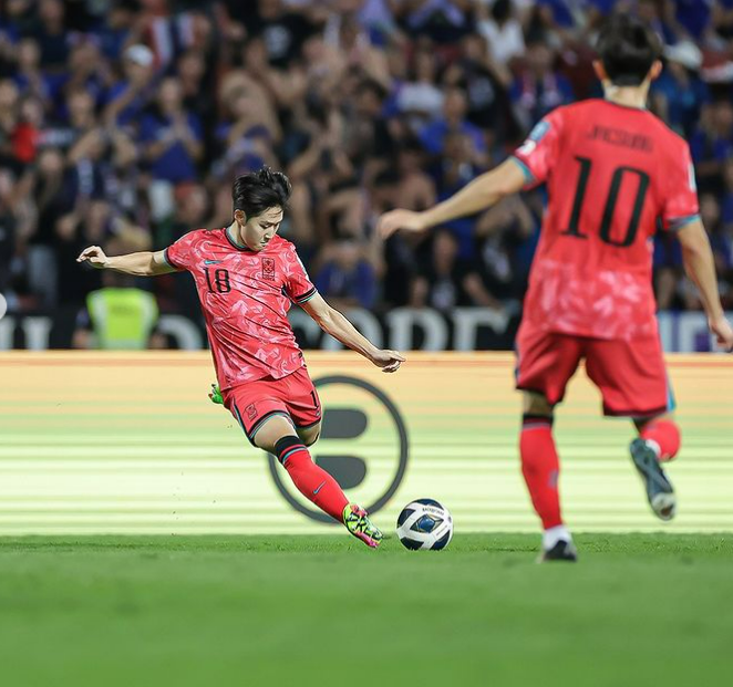 손흥민 이강인 포옹장면 황선홍 감독 인터뷰