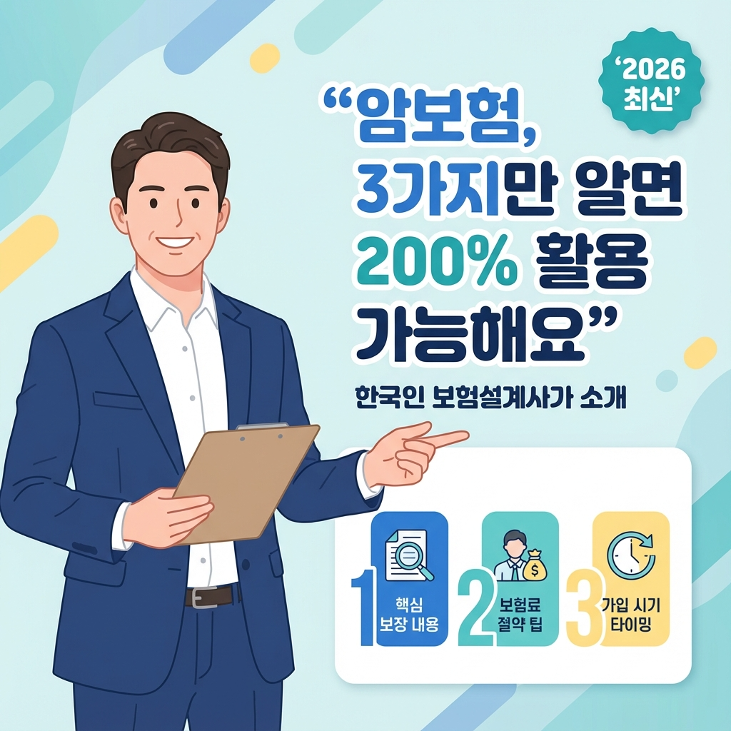 암보험, 3가지만 알면 200% 활용 가능해요