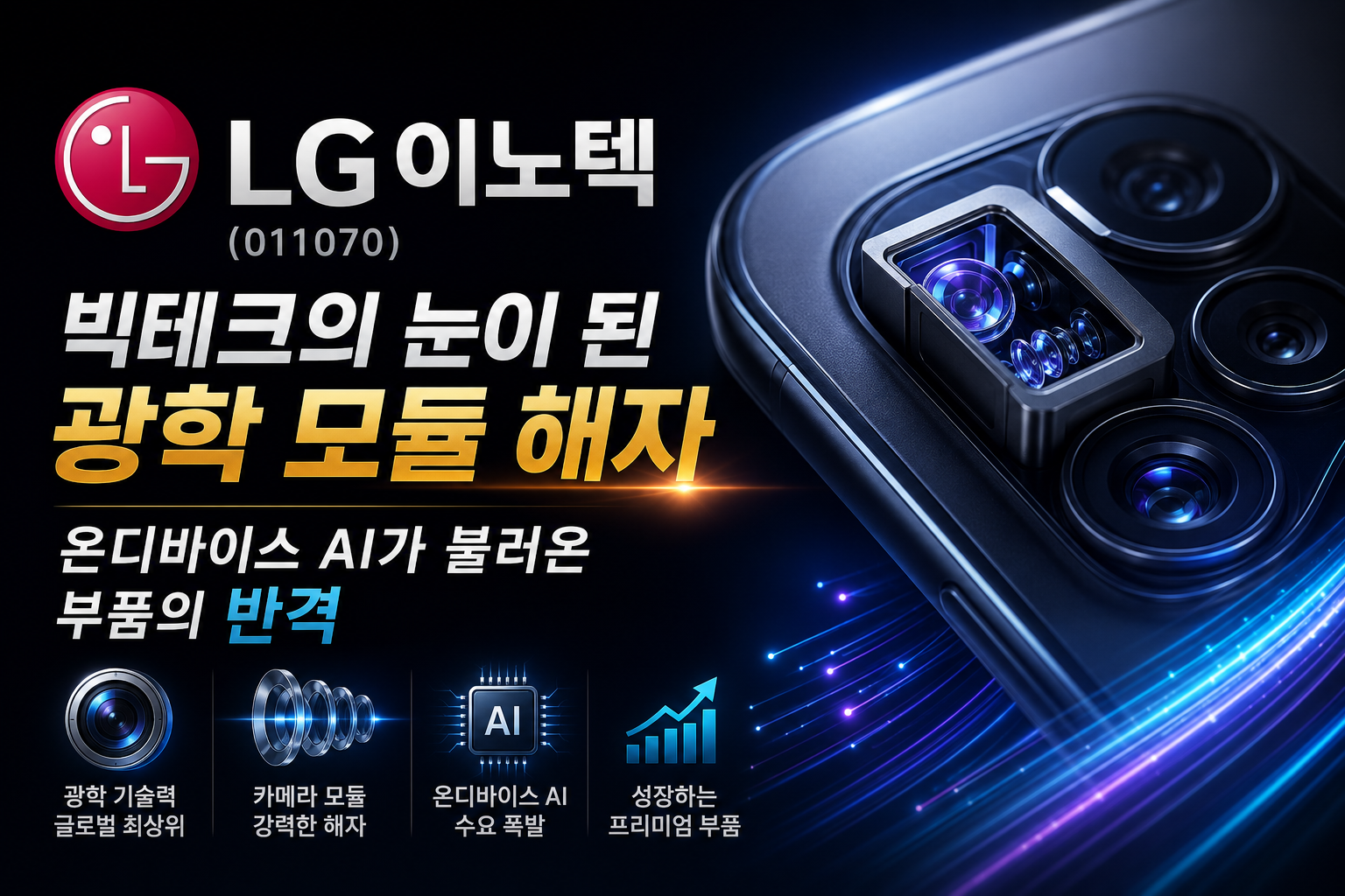 LG이노텍(011070)｜빅테크의 눈이 된 광학 모듈 해자와 온디바이스 AI가 불러온 부품의 반격