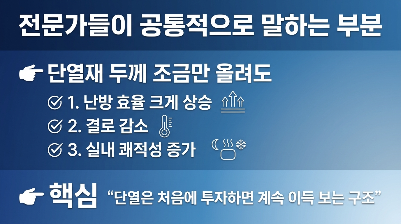 단열재 두께 상향적용에 따른 혜택