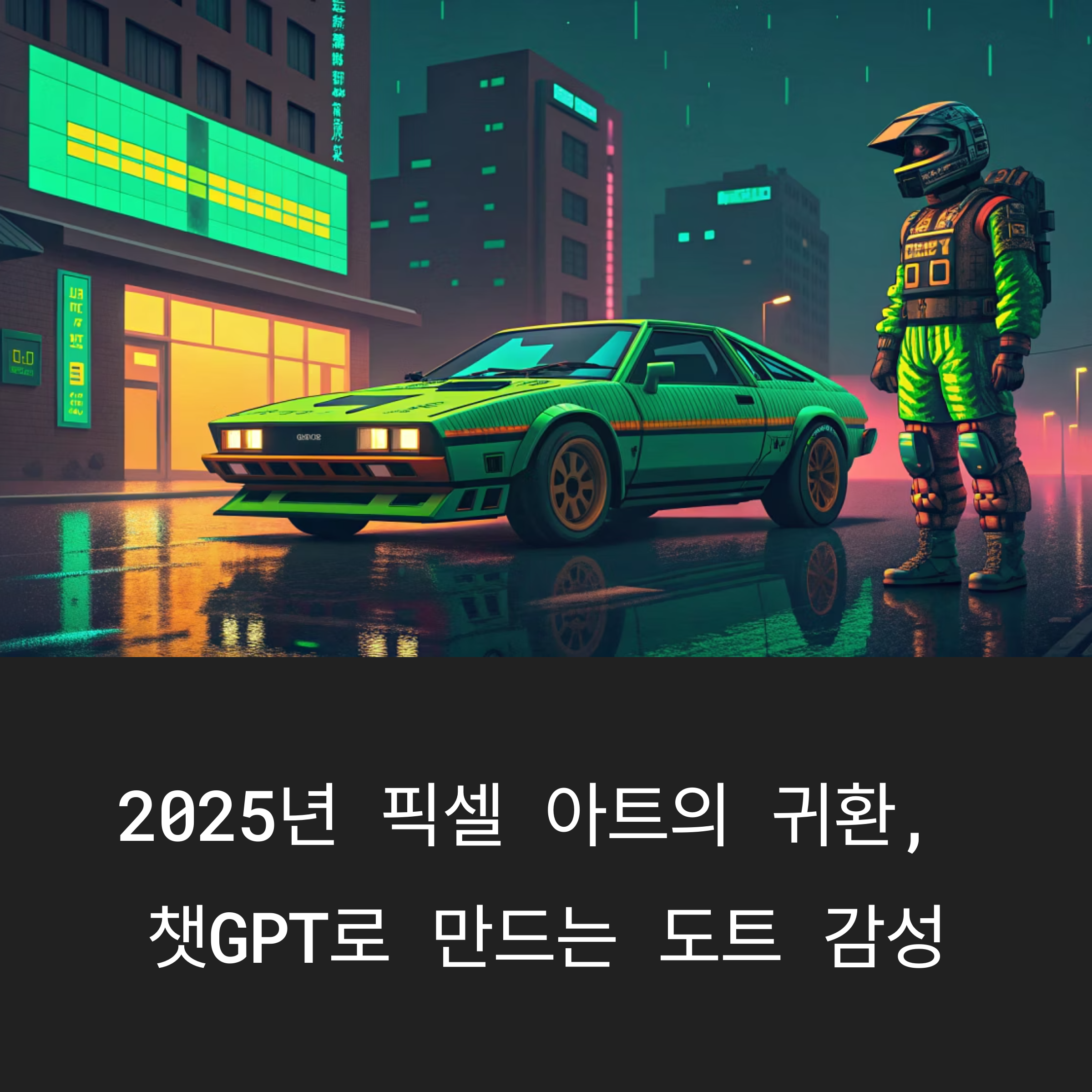 챗GPT 픽셀 아트 혁명, 누구나 쉽게 만드는 2025년 도트 감성 캐릭터