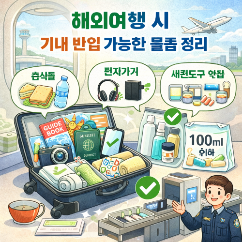 해외여행 기내 반입 가능한 물품