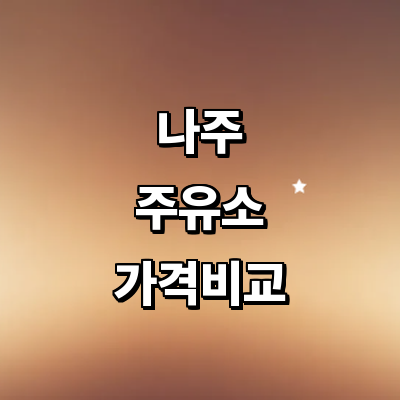 나주시 주유소