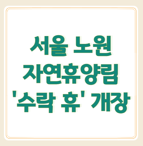 수락 휴 트리하우스 자연휴양림 서울 첫 개장