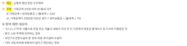서울청년혜택