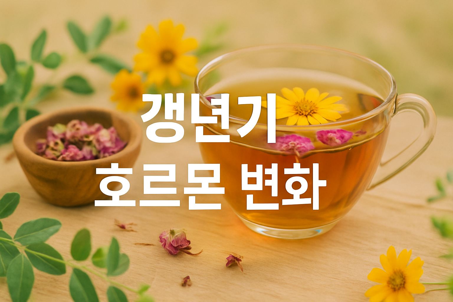 갱년기 호르몬변화 연관 이미지