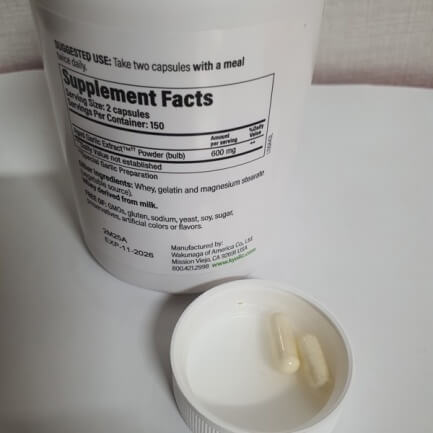 영양 정보와 캡슐