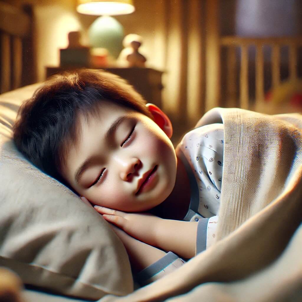 수면을-취하는-아이