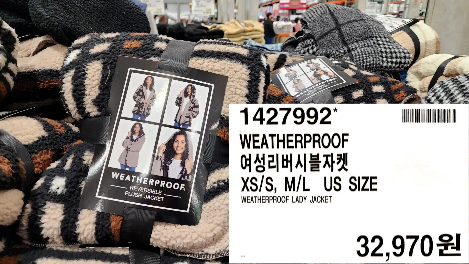 WEATHERPROOF
여성리버시블자켓
XS/S, M/L US SIZE
WEATHERPROOF LADY JACKET
32,970원